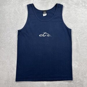 Orange County Choppers Tank Top Mens Medium Blue Motorcycle Graphic Cotton Y2K